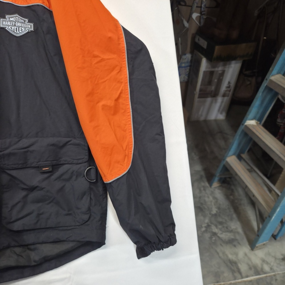 Mens Harley Davidson Rain Jacket With Hood An American Legend Size Medium - Picture 4 of 16